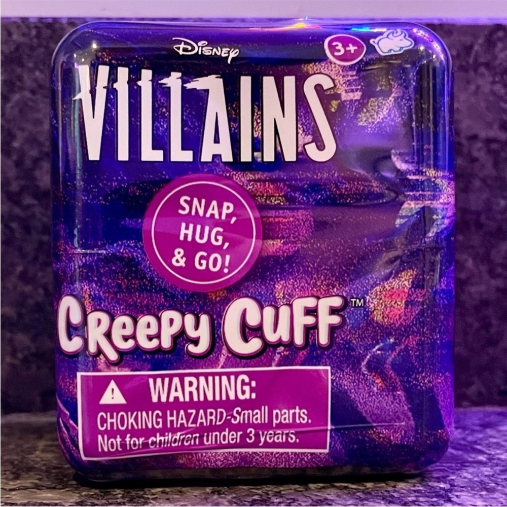 New Disney Villains Creepy Cuffs Plush Slap Bracelet Band Mystery Blind Box